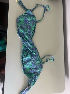 Lilly pulitzer Green & Navy  Bikini Top